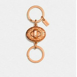Rose Gold Coach Keychain